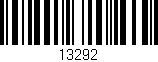 Código de barras (EAN, GTIN, SKU, ISBN): '13292'