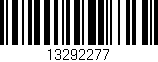 Código de barras (EAN, GTIN, SKU, ISBN): '13292277'