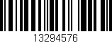 Código de barras (EAN, GTIN, SKU, ISBN): '13294576'