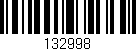 Código de barras (EAN, GTIN, SKU, ISBN): '132998'