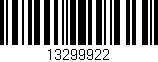 Código de barras (EAN, GTIN, SKU, ISBN): '13299922'