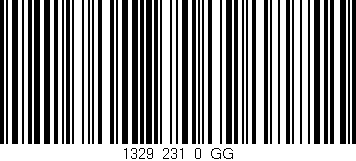 Código de barras (EAN, GTIN, SKU, ISBN): '1329_231_0_GG'