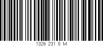 Código de barras (EAN, GTIN, SKU, ISBN): '1329_231_0_M'