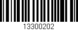 Código de barras (EAN, GTIN, SKU, ISBN): '13300202'