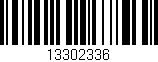 Código de barras (EAN, GTIN, SKU, ISBN): '13302336'