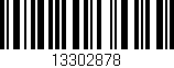 Código de barras (EAN, GTIN, SKU, ISBN): '13302878'