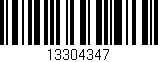Código de barras (EAN, GTIN, SKU, ISBN): '13304347'