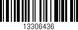 Código de barras (EAN, GTIN, SKU, ISBN): '13306436'