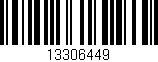Código de barras (EAN, GTIN, SKU, ISBN): '13306449'