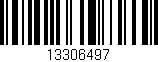 Código de barras (EAN, GTIN, SKU, ISBN): '13306497'