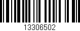 Código de barras (EAN, GTIN, SKU, ISBN): '13306502'