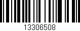 Código de barras (EAN, GTIN, SKU, ISBN): '13306508'
