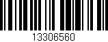 Código de barras (EAN, GTIN, SKU, ISBN): '13306560'