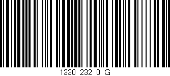 Código de barras (EAN, GTIN, SKU, ISBN): '1330_232_0_G'