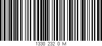 Código de barras (EAN, GTIN, SKU, ISBN): '1330_232_0_M'