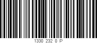 Código de barras (EAN, GTIN, SKU, ISBN): '1330_232_0_P'