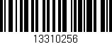 Código de barras (EAN, GTIN, SKU, ISBN): '13310256'