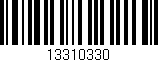 Código de barras (EAN, GTIN, SKU, ISBN): '13310330'