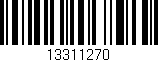 Código de barras (EAN, GTIN, SKU, ISBN): '13311270'