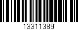 Código de barras (EAN, GTIN, SKU, ISBN): '13311389'