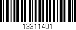 Código de barras (EAN, GTIN, SKU, ISBN): '13311401'