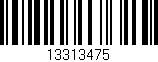 Código de barras (EAN, GTIN, SKU, ISBN): '13313475'