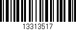 Código de barras (EAN, GTIN, SKU, ISBN): '13313517'
