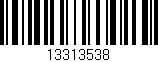 Código de barras (EAN, GTIN, SKU, ISBN): '13313538'