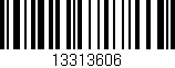 Código de barras (EAN, GTIN, SKU, ISBN): '13313606'