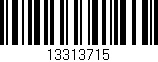 Código de barras (EAN, GTIN, SKU, ISBN): '13313715'