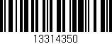 Código de barras (EAN, GTIN, SKU, ISBN): '13314350'