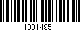 Código de barras (EAN, GTIN, SKU, ISBN): '13314951'