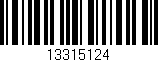 Código de barras (EAN, GTIN, SKU, ISBN): '13315124'