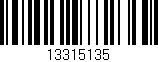 Código de barras (EAN, GTIN, SKU, ISBN): '13315135'