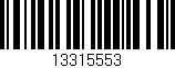 Código de barras (EAN, GTIN, SKU, ISBN): '13315553'