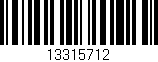 Código de barras (EAN, GTIN, SKU, ISBN): '13315712'