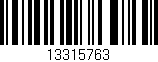 Código de barras (EAN, GTIN, SKU, ISBN): '13315763'