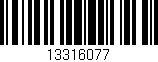 Código de barras (EAN, GTIN, SKU, ISBN): '13316077'