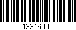 Código de barras (EAN, GTIN, SKU, ISBN): '13316095'