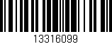 Código de barras (EAN, GTIN, SKU, ISBN): '13316099'
