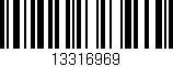Código de barras (EAN, GTIN, SKU, ISBN): '13316969'