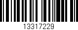 Código de barras (EAN, GTIN, SKU, ISBN): '13317229'