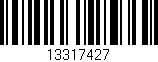 Código de barras (EAN, GTIN, SKU, ISBN): '13317427'