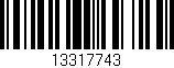Código de barras (EAN, GTIN, SKU, ISBN): '13317743'