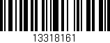 Código de barras (EAN, GTIN, SKU, ISBN): '13318161'