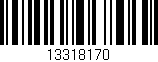 Código de barras (EAN, GTIN, SKU, ISBN): '13318170'