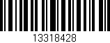 Código de barras (EAN, GTIN, SKU, ISBN): '13318428'