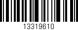 Código de barras (EAN, GTIN, SKU, ISBN): '13319610'