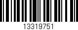 Código de barras (EAN, GTIN, SKU, ISBN): '13319751'