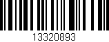 Código de barras (EAN, GTIN, SKU, ISBN): '13320893'